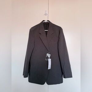 Uniqlo Women Tailored Jacket, Dark Grey, Size S, NWT